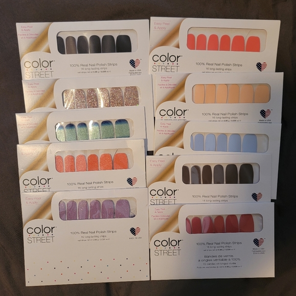 Color Street Other - Lot of 10 Retired Color Street Nail Polish Sets